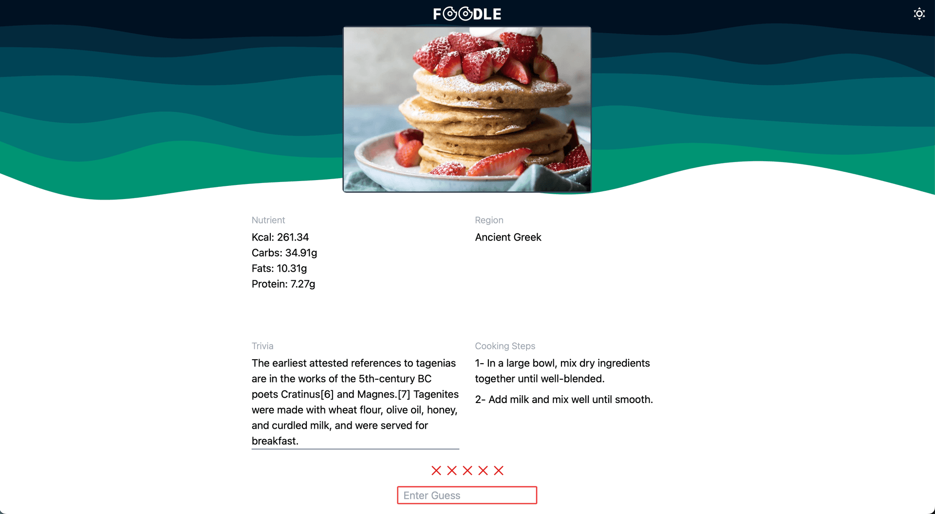 Foodle Desktop Preview